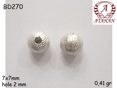 Gümüş Top, Boncuk - BD270 - 1