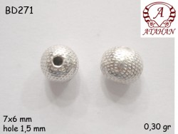 Gümüş Top, Boncuk - BD271 - Nusret