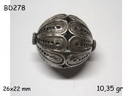 Gümüş Top, Boncuk - BD278 - Nusret