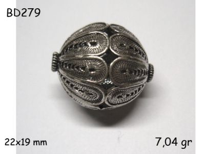 Gümüş Top, Boncuk - BD279 - 1
