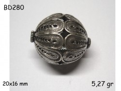 Gümüş Top, Boncuk - BD280 - Nusret