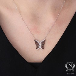 Butterfly 925 Sterling Silver Necklace - 2