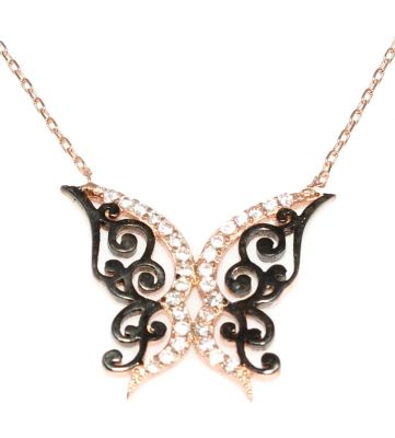 Butterfly 925 Sterling Silver Necklace - 4