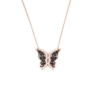 Butterfly 925 Sterling Silver Necklace - 5