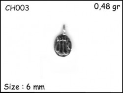 Gümüş Charm Kolye Ucu - CH003 - Nusret