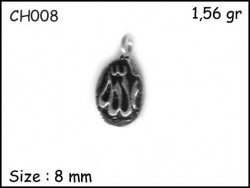 Gümüş Charm Kolye Ucu - CH008 - Nusret