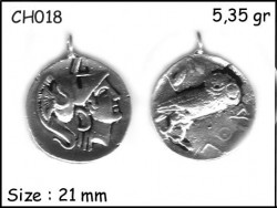 Gümüş Charm Kolye Ucu - CH018 - Nusret
