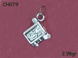 Gümüş Charm Kolye Ucu - CH079 - Nusret