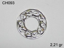 Gümüş Charm Kolye Ucu - CH093 - Nusret