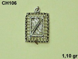 Gümüş Charm Kolye Ucu - CH106 - Nusret