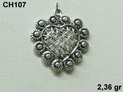 Gümüş Charm Kolye Ucu - CH107 - 1
