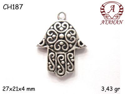 Gümüş Charm Kolye Ucu - CH187 - 1