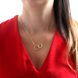 Designer Necklace with Dorica Gold Beads - Nusrettaki