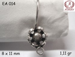 Gümüş Küpe Malzemesi - EA014 - Nusret
