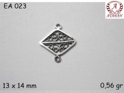 Gümüş Küpe Malzemesi - EA023 - Nusret