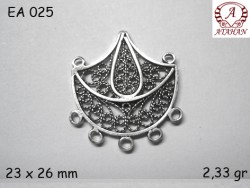 Gümüş Küpe Malzemesi - EA025 - Nusret