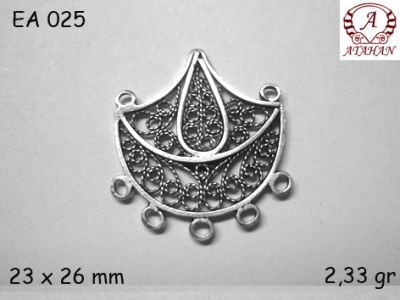 Gümüş Küpe Malzemesi - EA025