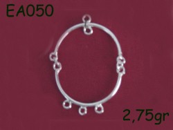 Gümüş Küpe Malzemesi - EA050 - Nusret