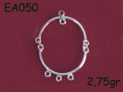 Gümüş Küpe Malzemesi - EA050