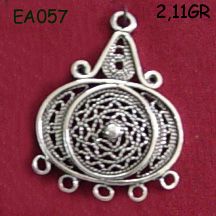 Gümüş Küpe Malzemesi - EA057 - 1
