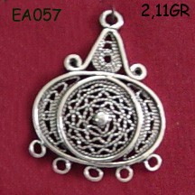 Gümüş Küpe Malzemesi - EA057 - Nusret
