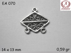 Gümüş Küpe Malzemesi - EA070 - Nusret
