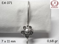 Gümüş Küpe Malzemesi - EA071 - Nusret