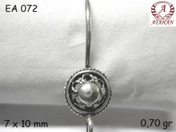 Gümüş Küpe Malzemesi - EA072 - Nusret