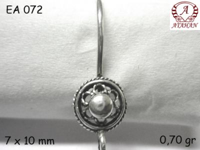 Gümüş Küpe Malzemesi - EA072 - 1