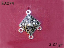 Gümüş Küpe Malzemesi - EA074 - Nusret