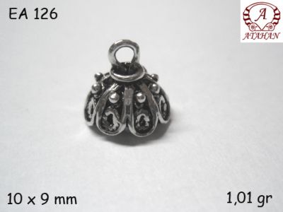 Gümüş Küpe Malzemesi - EA126 - 1
