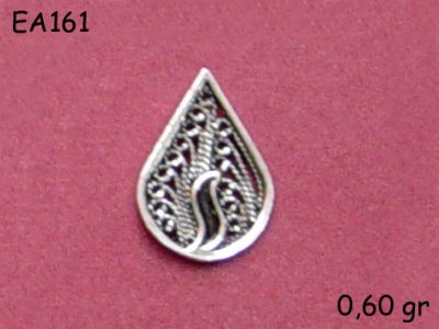 Gümüş Küpe Malzemesi - EA161 - 1