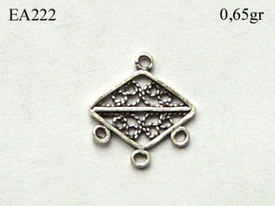 Gümüş Küpe Malzemesi - EA222 - 1