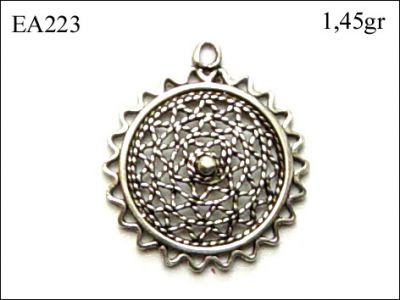 Gümüş Küpe Malzemesi - EA223 - 1