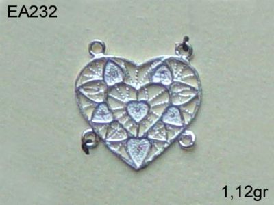 Gümüş Küpe Malzemesi - EA232 - 1