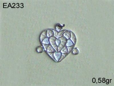 Gümüş Küpe Malzemesi - EA233 - 1