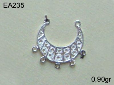 Gümüş Küpe Malzemesi - EA235 - 1