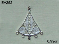Gümüş Küpe Malzemesi - EA252 - Nusret