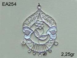 Gümüş Küpe Malzemesi - EA254 - Nusret