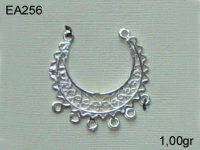 Gümüş Küpe Malzemesi - EA256 - 1