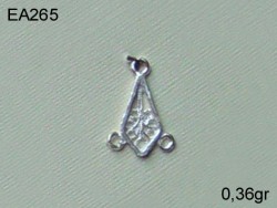 Gümüş Küpe Malzemesi - EA265 - Nusret