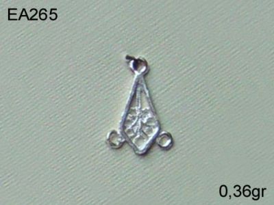 Gümüş Küpe Malzemesi - EA265 - 1
