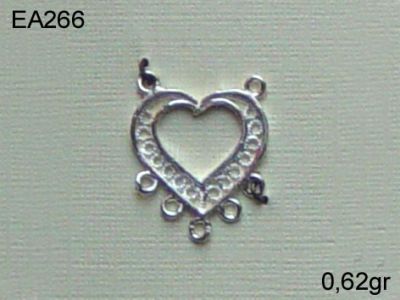 Gümüş Küpe Malzemesi - EA266 - 1