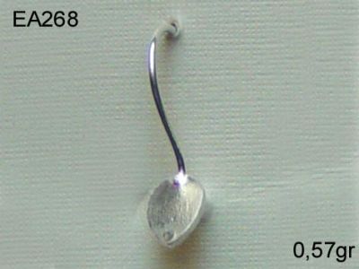 Gümüş Küpe Malzemesi - EA268 - 1