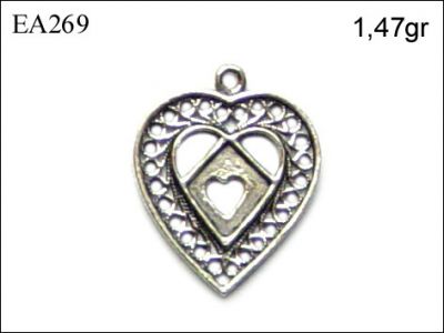 Gümüş Küpe Malzemesi - EA269 - 1