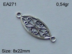 Gümüş Küpe Malzemesi - EA271 - Nusret