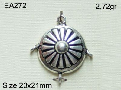 Gümüş Küpe Malzemesi - EA272 - 1