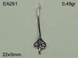 Gümüş Küpe Malzemesi - EA281 - Nusret