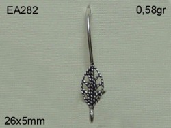 Gümüş Küpe Malzemesi - EA282 - Nusret