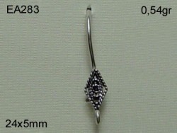 Gümüş Küpe Malzemesi - EA283 - Nusret